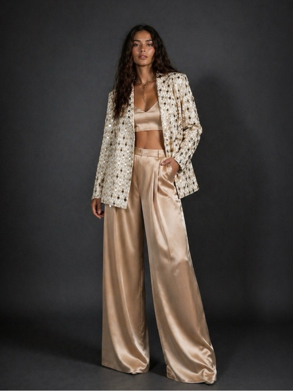 Holi Chic Embellished Blazer Statement